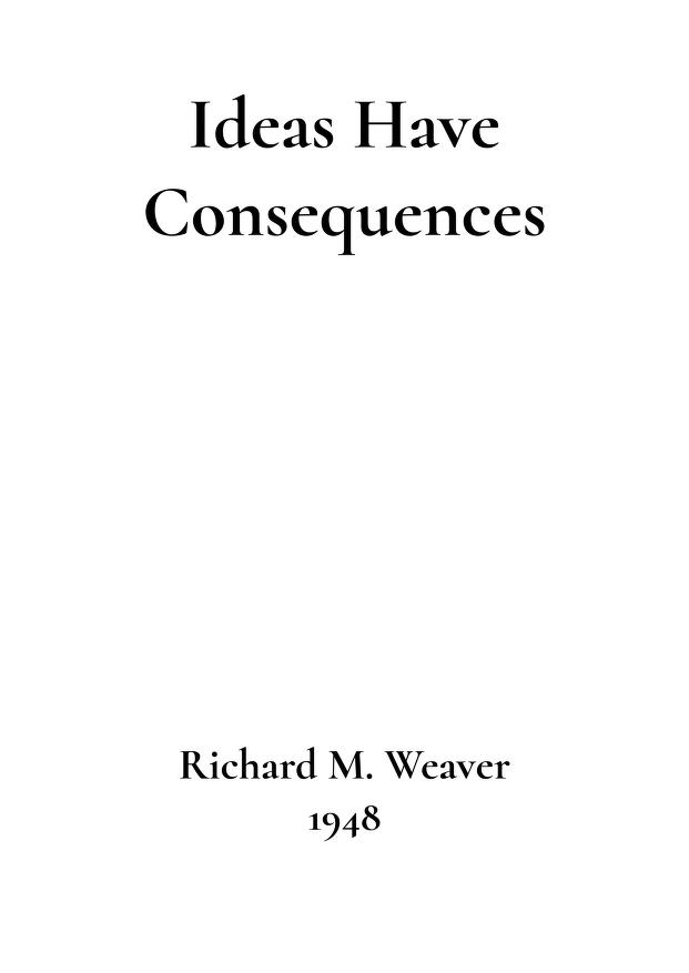 Идеи имеют последствия