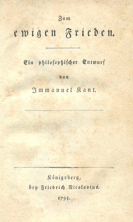 К вечному миру. Философско-исторические и политические сочинения