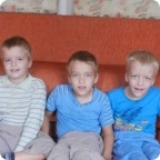 Егор, Толя и Вова Кузьмины